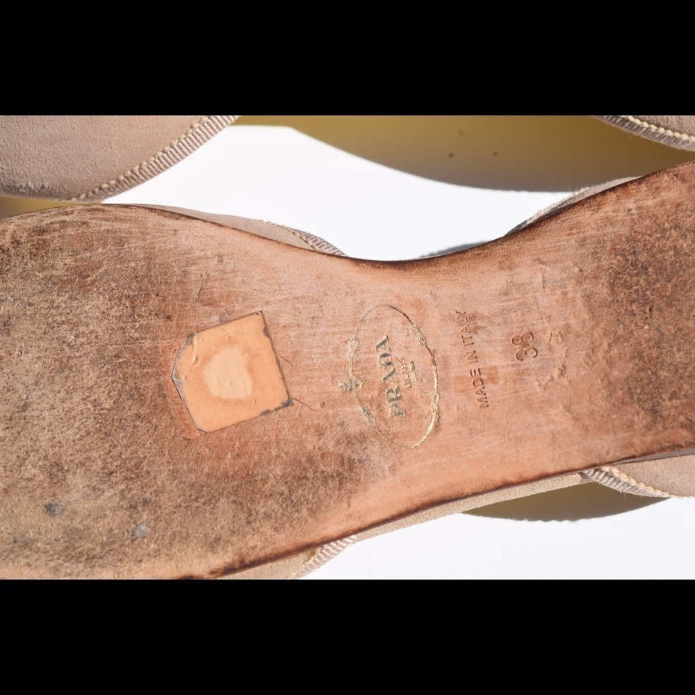 Prada peep toe d'Orsay flats - Picture 4 of 8